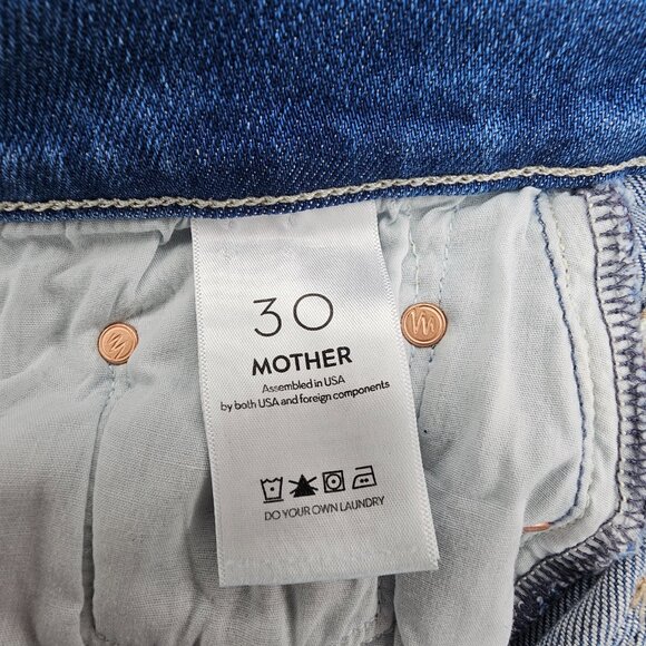 Mother The Weekender Layover Medium Wash Mid Rise Flare Bootcut Jean 30 - Picture 11 of 14